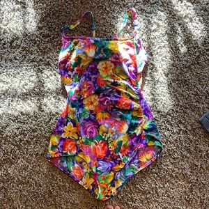 Floral bathing suit